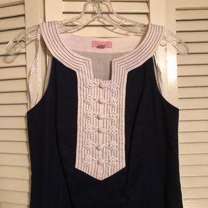 Lilly Pulitzer Navy Blue Nautical Shift